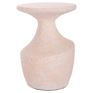 Помощна маса Santorin Rebon Hm18156.04l фибро цимент в цвят Праскова--φ40x56.5hcm
