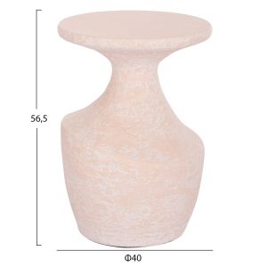 Помощна маса Santorin Rebon Hm18156.04l фибро цимент в цвят Праскова--φ40x56.5hcm