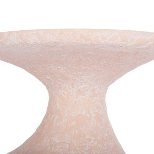 Помощна маса Santorin Rebon Hm18156.04l фибро цимент в цвят Праскова--φ40x56.5hcm