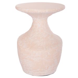 Помощна маса Santorin Rebon Hm18156.04l фибро цимент в цвят Праскова--φ40x56.5hcm