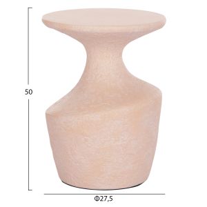 Помощна маса Santorin Rebon Hm18156.04s фибро цимент в цвят Праскова--φ27.5x50hcm