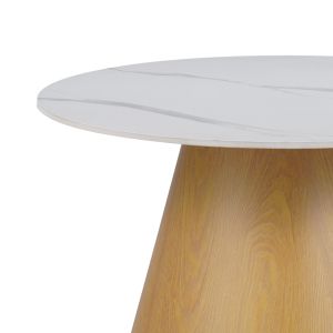 Side table Soleire white marble sintered stone