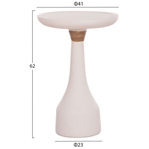 Side table Torg Hm18170.02 fiber cement white Φ41x62hcm.