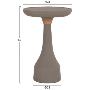Side table Torg Hm18170.03 fiber cement gray Φ41x62hcm.