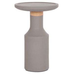 Помощна маса Tred(t) Hm18169.03 фибро цимент в сив натурален ратан -- Φ40x61в см.