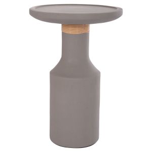 Помощна маса Tred(t) Hm18169.03 фибро цимент в сив натурален ратан -- Φ40x61в см.