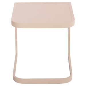 Side table for Rickon chaise longue Hm6324.04 aluminum in champagne color 45.5x47x49.5hcm.