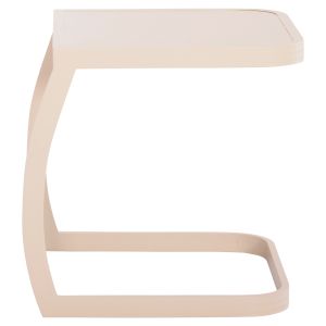 Side table for Rickon chaise longue Hm6324.04 aluminum in champagne color 45.5x47x49.5hcm.