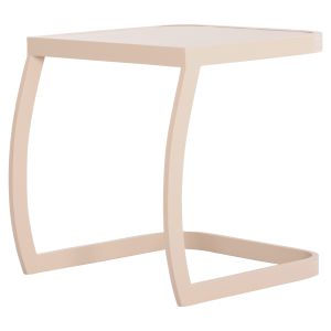 Side table for Rickon chaise longue Hm6324.04 aluminum in champagne color 45.5x47x49.5hcm.