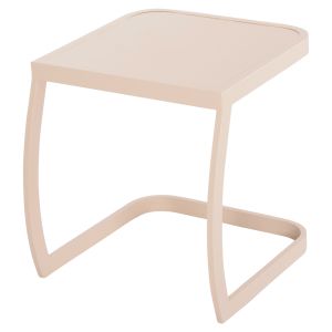 Side table for Rickon chaise longue Hm6324.04 aluminum in champagne color 45.5x47x49.5hcm.