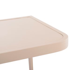 Side table for Rickon chaise longue Hm6324.04 aluminum in champagne color 45.5x47x49.5hcm.