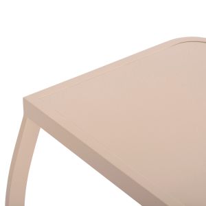 Side table for Rickon chaise longue Hm6324.04 aluminum in champagne color 45.5x47x49.5hcm.