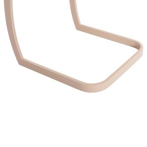 Side table for Rickon chaise longue Hm6324.04 aluminum in champagne color 45.5x47x49.5hcm.