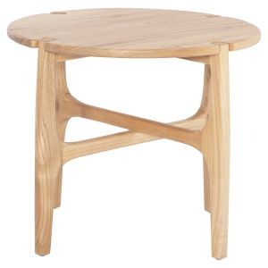 Помощна маса кръгла Katal Hm9932 Sungkai дърво в естествен цвят Φ59,5x50,5hcm.