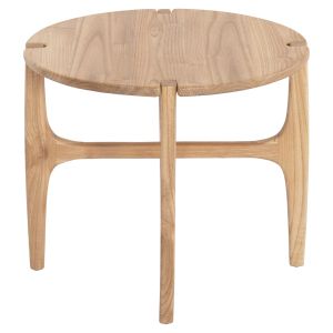 Помощна маса кръгла Katal Hm9932 Sungkai дърво в естествен цвят Φ59,5x50,5hcm.