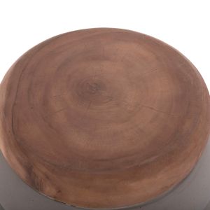 Помощна маса Puffat Hm18172.03 фибро цимент с плоч от сив тик Φ45x46в см.