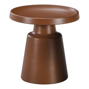 Помощна масичка Ginoze метал в кафяв цвят D50x50.5см