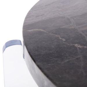 Помощна/холна маса Acrycon - Mdf плот с водоотблъскващо покритие - акрилни крака (плексиглас) D64x51hcm Hm9780,01