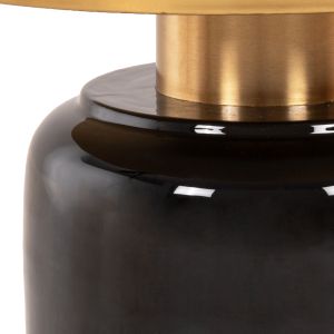 Помощни маси 2бр Fryn Hm9662 метални емайл лак в кафяво и златно D60 / D50,5cm