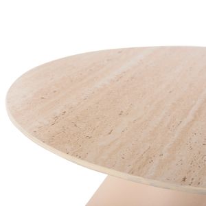 Side tables 2pcs Nanza metal in cream-beige ceramic top Φ50&amp;amp;amp;amp;amp;amp;amp;φ60 Cm Hm9927
