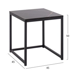 Помощни маси Cuby к-т 2бр Mdf и метал в сиво Hm8762,13