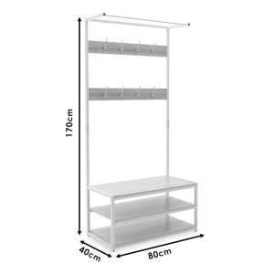 Coat rack Ralph 80x40x170cm