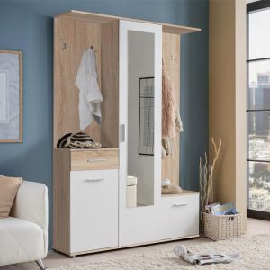 Portmanteau Martin sonoma/white 133.5x33x197.5cm