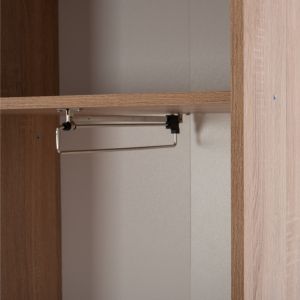 Wardrobe with sliding door and mirror, Sonoma color Hm2424