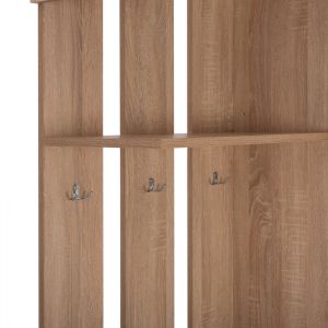 Wardrobe with sliding door and mirror, Sonoma color Hm2424