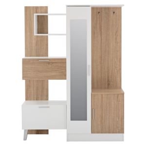 Coat rack with mirror Hm2265 125.5x37.5x166.5cm