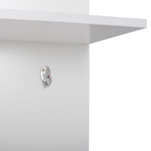 Portmanto with mirror Janice color white and mocha Hm2264