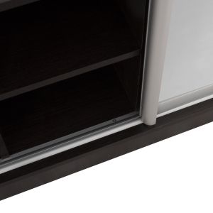 Portmanto with shoe cabinet and mirror Dulce wenge color Hm2424,02 118x45x210cm