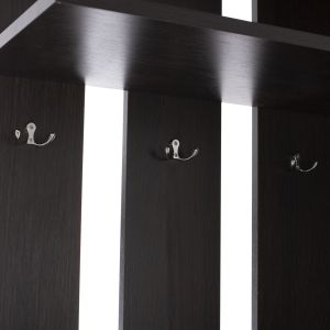 Portmanto with shoe cabinet and mirror Dulce wenge color Hm2424,02 118x45x210cm