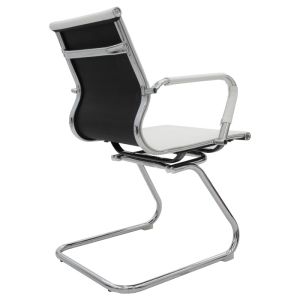 Visitor office chair Valter white eco-leather 55.5x52x95.5cm