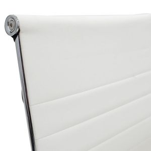 Visitor office chair Valter white eco-leather 55.5x52x95.5cm