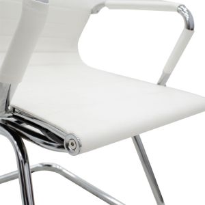 Visitor office chair Valter white eco-leather 55.5x52x95.5cm