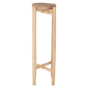 Flower stand Hover Hm7936 teak wood in natural color D30x100cm