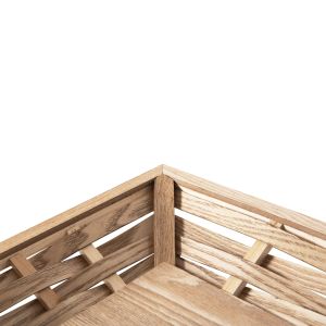 Rectangular serving tray Hm4228 softwood and MDF 51x32x5.5hcm