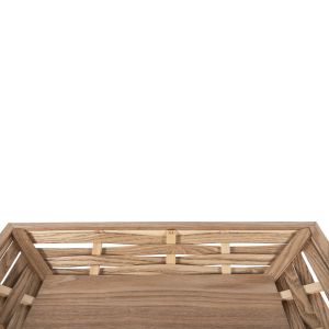 Rectangular serving tray Hm4228 softwood and MDF 51x32x5.5hcm