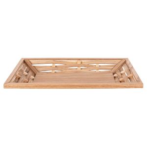 Rectangular serving tray Hm4228 softwood and MDF 51x32x5.5hcm