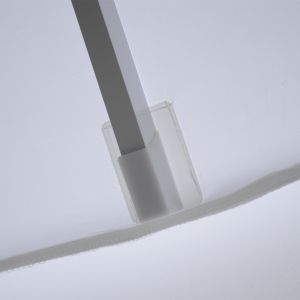 Professional aluminum umbrella Hm6007.01 in white color - improved ventilation - telescopic - 3.5x3.5m