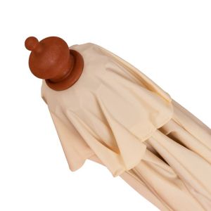 Professional umbrella 2.30m with wooden frame Hm6021 in beige color