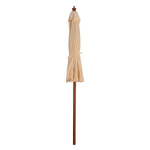 Professional umbrella 2.30m with wooden frame Hm6021 in beige color