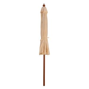 Professional umbrella 3m with wooden frame Hm6020 in beige color