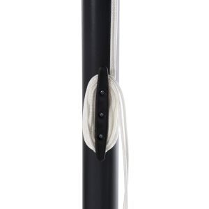 Professional umbrella Alu 2.20x2.20 black fabric acrylic 8 rays Hm6013.03