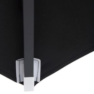 Professional umbrella Alu 2.20x2.20 black fabric acrylic 8 rays Hm6013.03