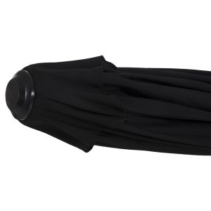 Professional umbrella Alu 2.20x2.20 black fabric acrylic 8 rays Hm6013.03