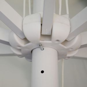 Professional umbrella Alu 2.5m cream color with one piece tube Hm6005