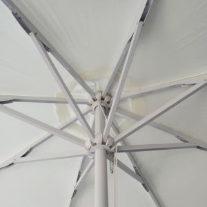 Professional umbrella Alu 2.5m cream color with one piece tube Hm6005