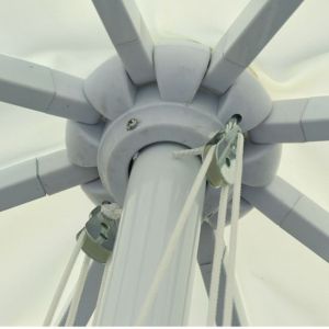 Professional umbrella Alu 3x3x2.80m cream roof 8 rays Hm6018.01